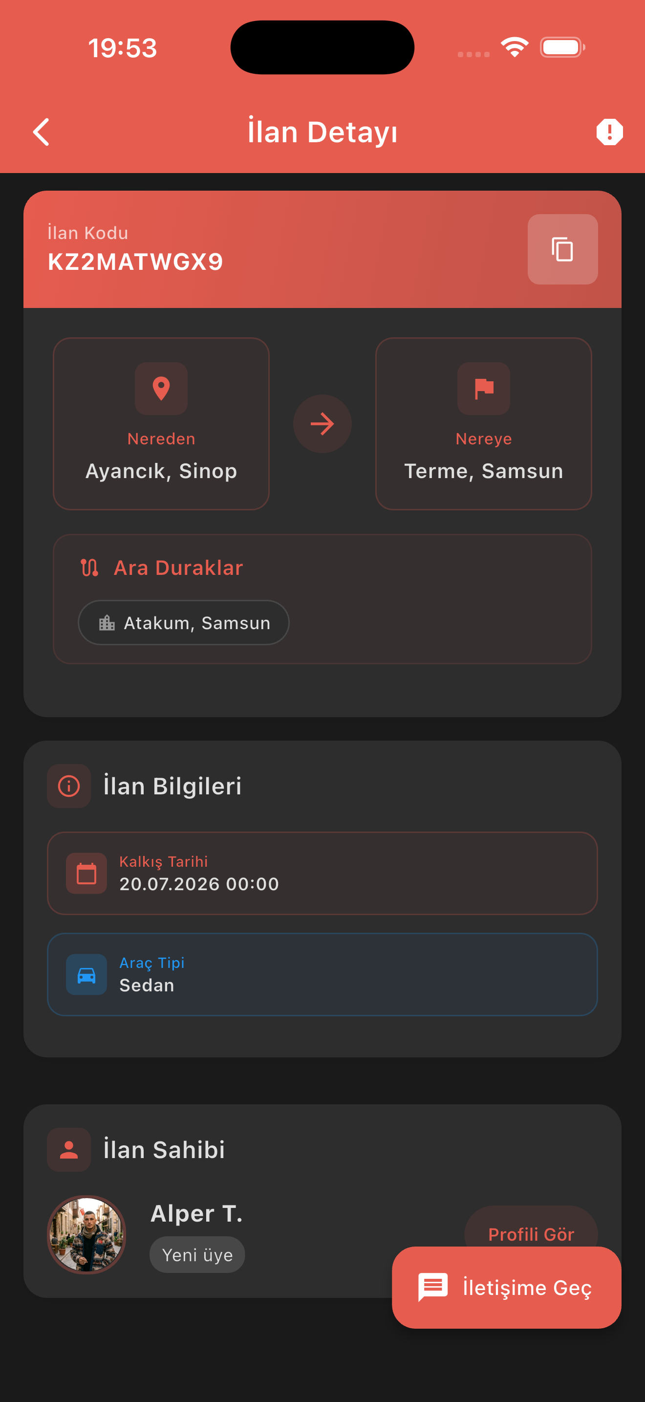 Sürücü İlanı