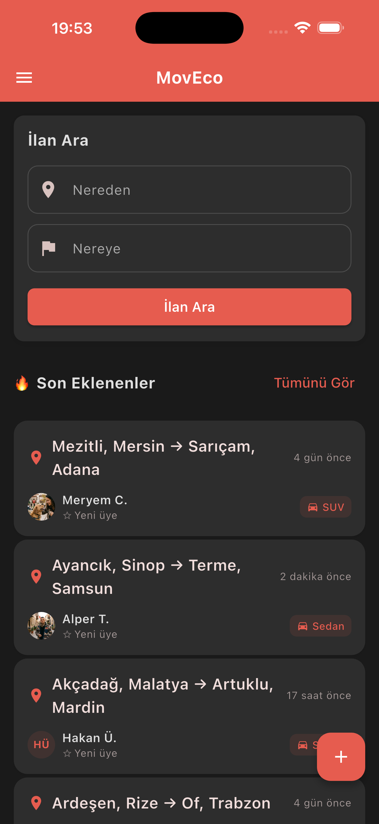 Gönderici İlanı